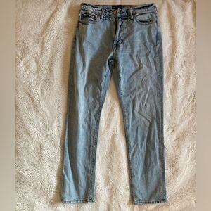 Light Wash Straight Jeans